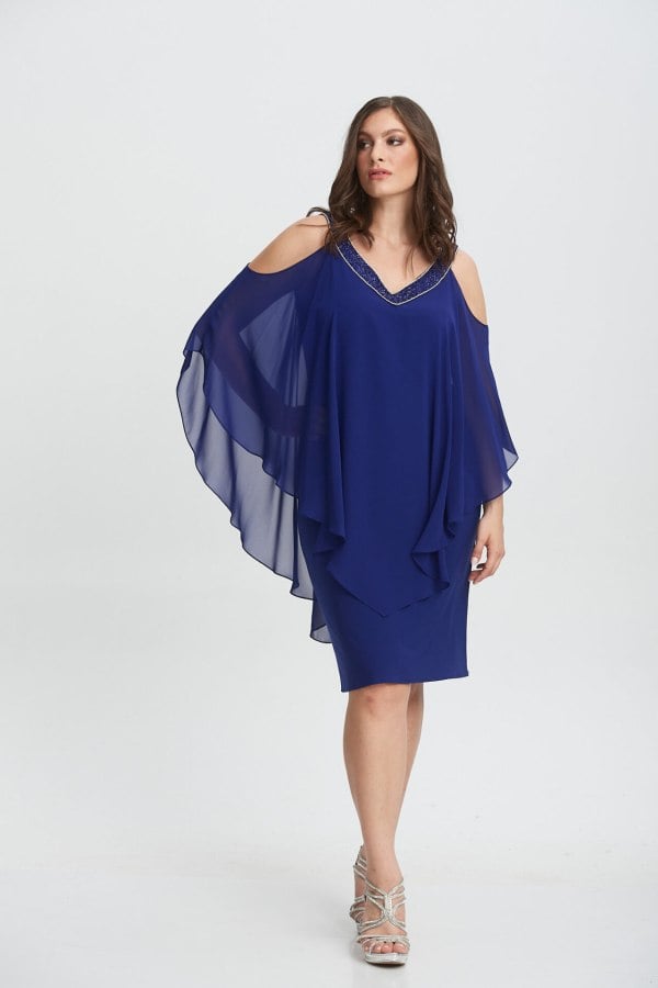 Φόρεμα Midi Off-Shoulder Ηλεκτρίκ - Amaya