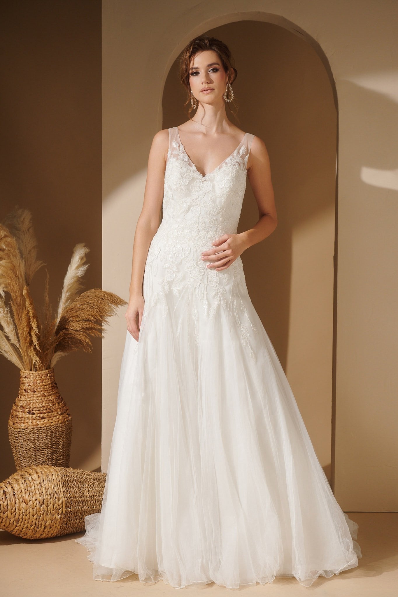 Φόρεμα Bridal Με Δαντέλα - Adamantia