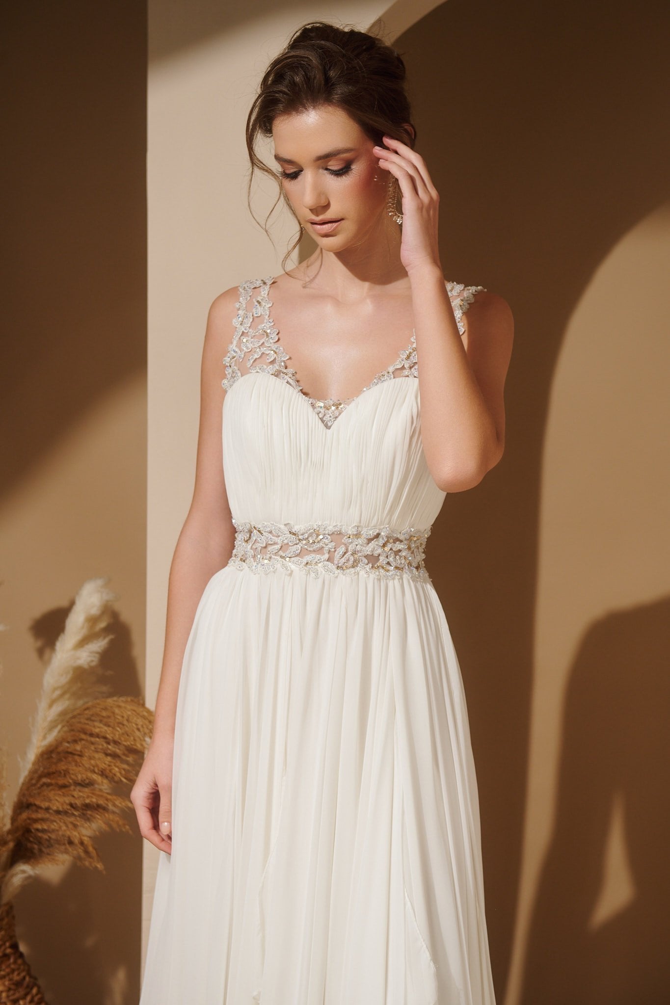 Φόρεμα Bridal Με Layers Ιβουάρ - Avra