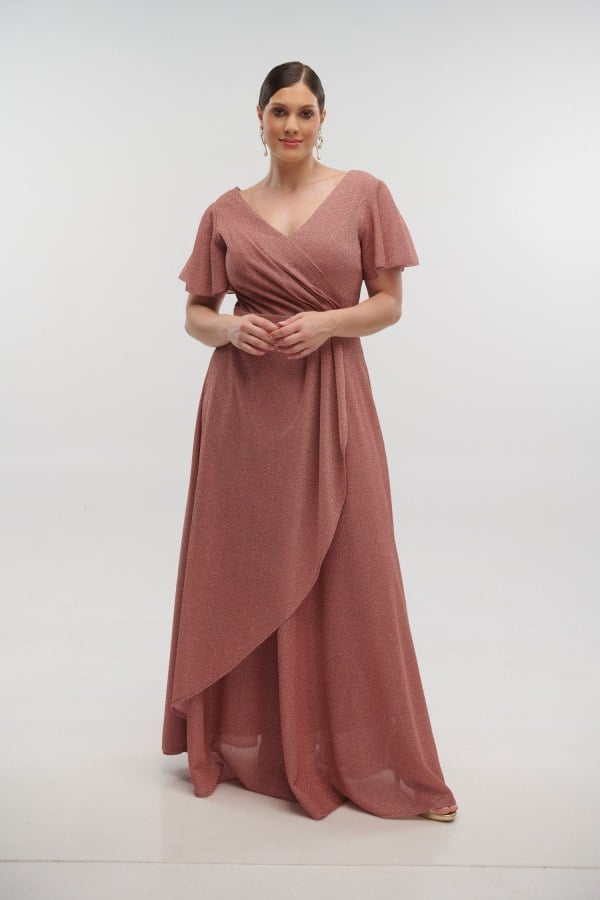 Φόρεμα Maxi Lurex OLd Pink- Annie