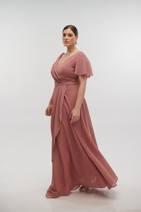 Φόρεμα Maxi Lurex OLd Pink- Annie