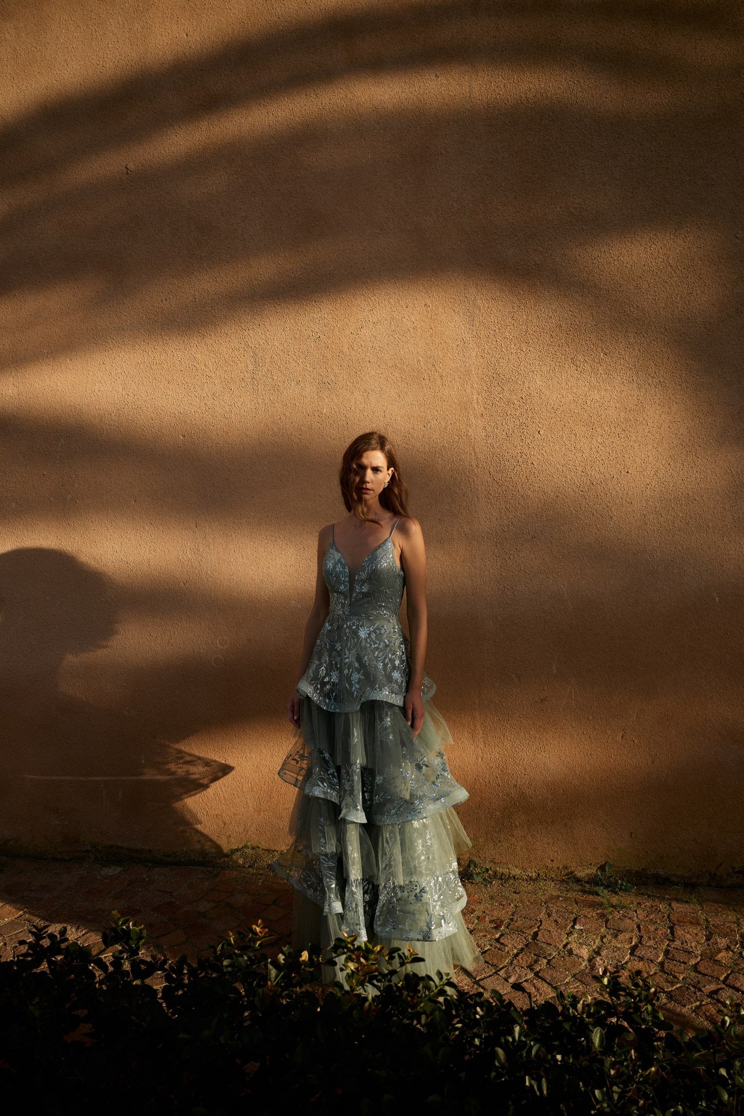 Τούλινο Φόρεμα Maxi Με Layers Glitter Και Παγιέτες Μέντα - Mazie - Image 6